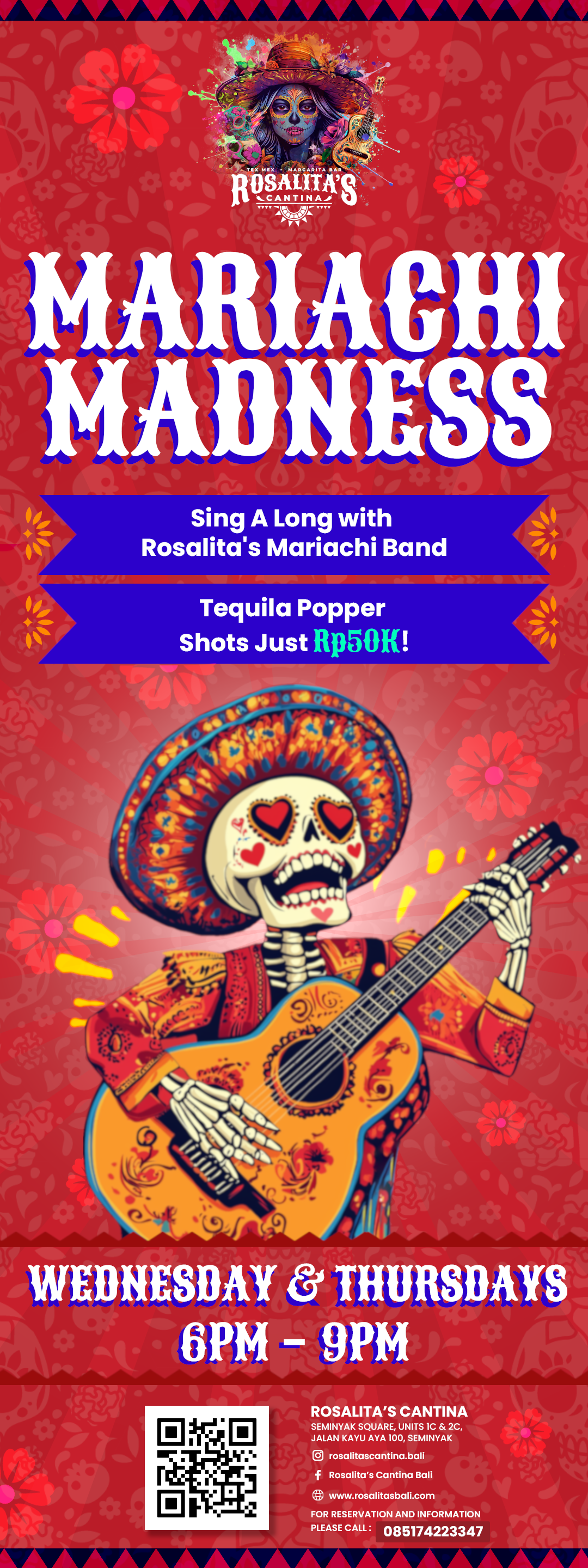 Rosalita's Cantina Events Banner