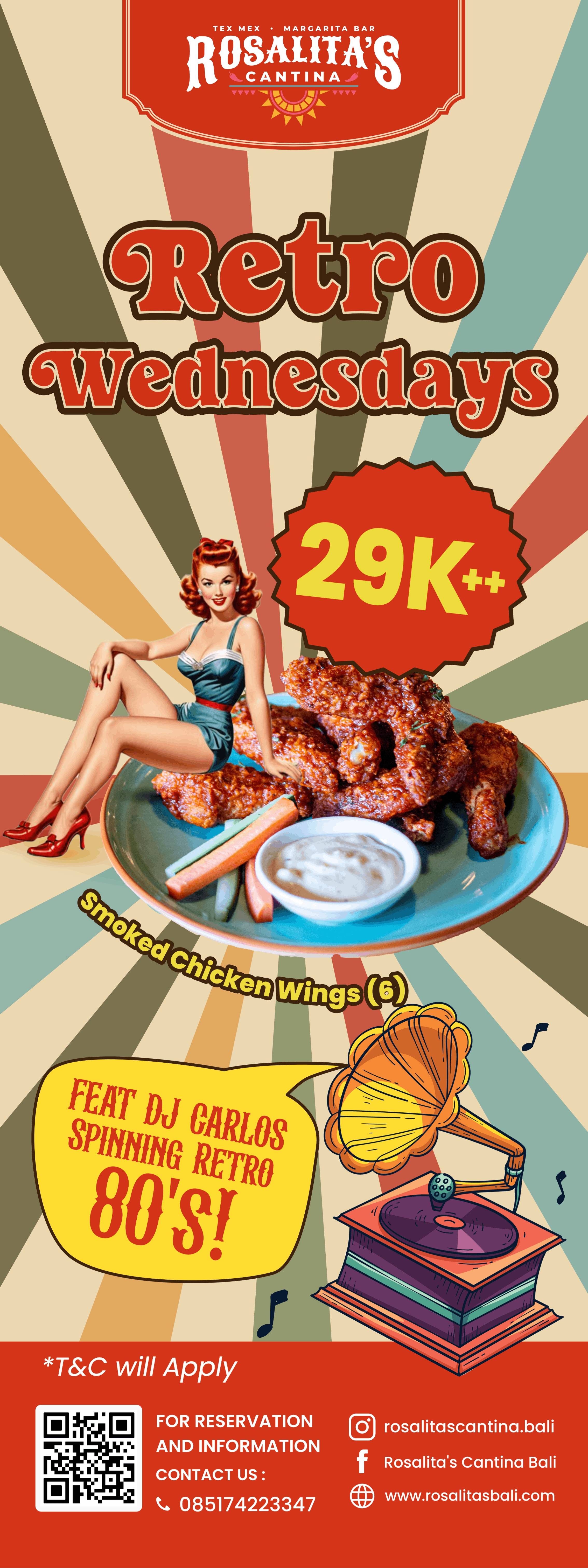 Retro Wednesdays at Rosalita's Cantina Bali