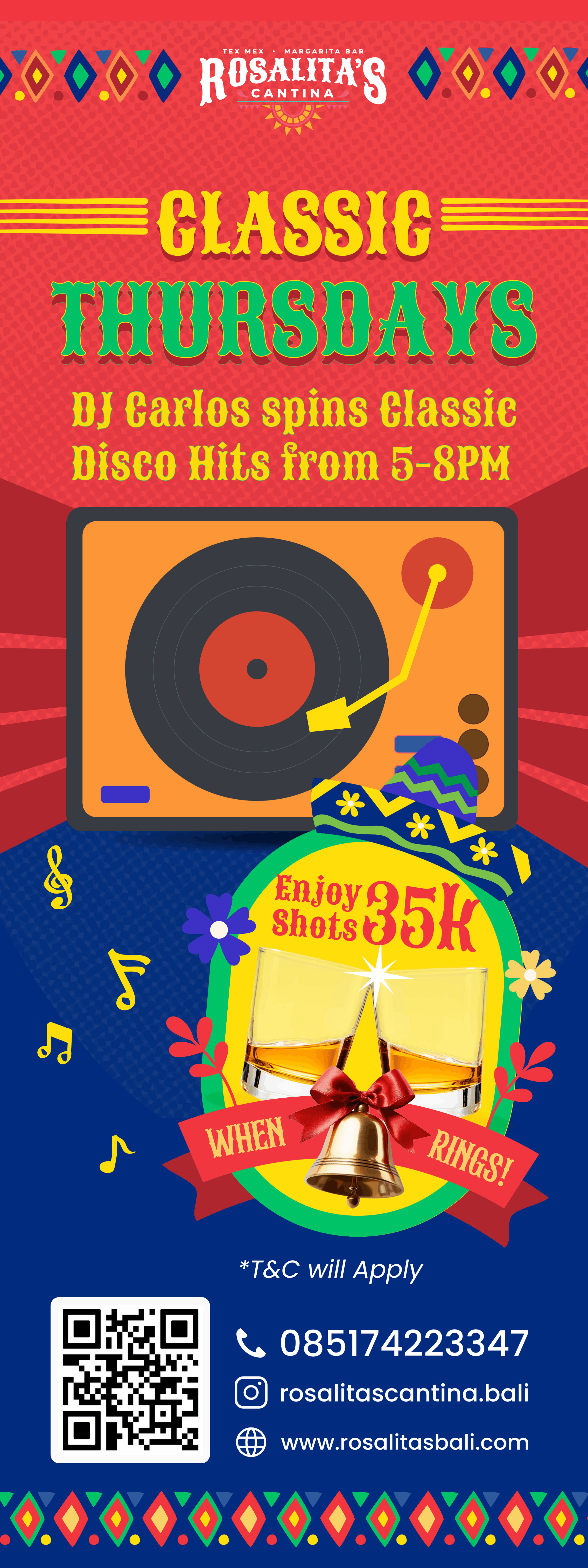 Classic Thursday at Rosalita's Cantina Bali!